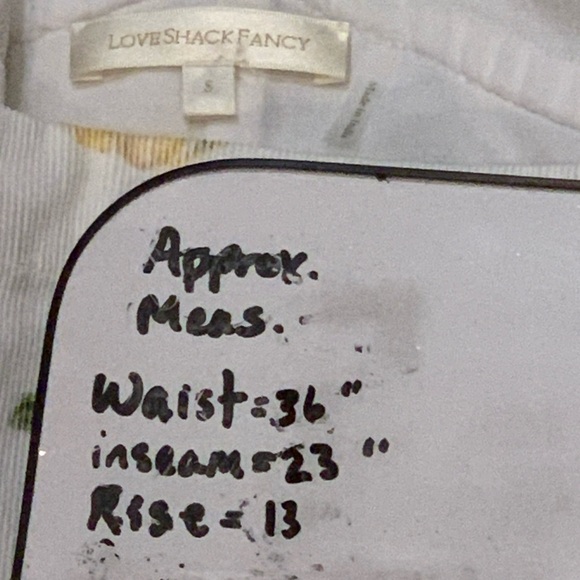 Loveshack Fancy Daffy Floral Overalls Sz S Cottagecore Garden girl Feminine Boho - Picture 7 of 8